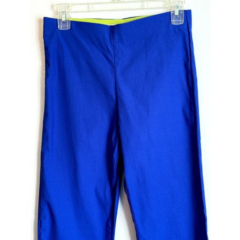 Gretchen Scott Women’s Small Paeqso Gripe Less Pant Azure Blue Summer Preppy - Picture 4 of 8